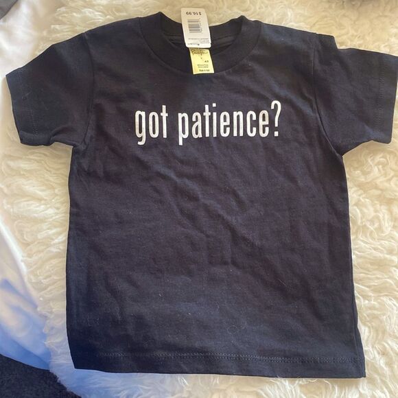 Got Patience? Kid funny black T-shirt - Picture 1 of 3